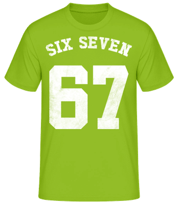 Six Seven College Type - Camiseta para hombre B&C - Lima - delante