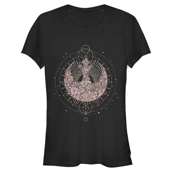 Aperçu: Star Wars - Logo Celestial Rose Rebel - Femme T-shirt - Noir - Devant