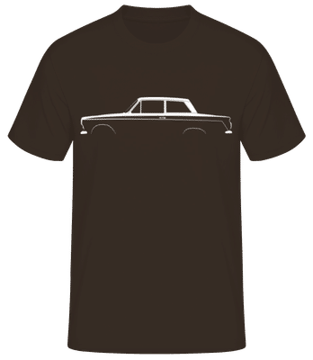'Ford Cortina Mk I' Silhouette - Pánske basic tričko - Hnedá - Predné
