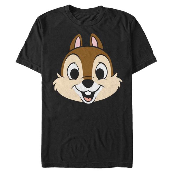Aperçu: Disney Classics - Mickey Mouse - Chip Big Face - Homme T-shirt - Noir - Devant
