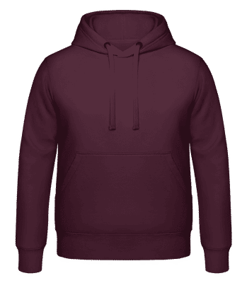 Unisex mikina s kapucí - Bordeaux - Napřed