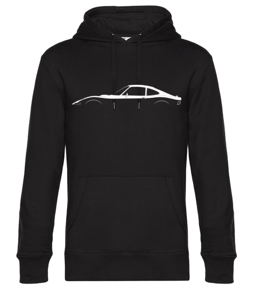 Aperçu: 'Opel GT' Silhouette - Sweat à capuche standard homme - Noir - Devant