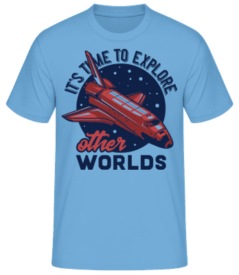 Its Time To Explore - T-shirt standard Homme - Bleu clair - Devant