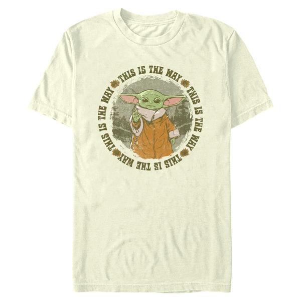 Aperçu: Star Wars - The Mandalorian - The Child Conservation is the Way - Homme T-shirt - Crème - Devant