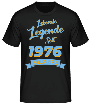 50 Lebende Legende 1975 - Männer Basic T-Shirt - Schwarz - Vorne