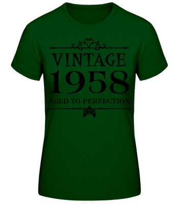 Vintage 1958 Perfection - Women's Basic T-Shirt - Bottle green - Front