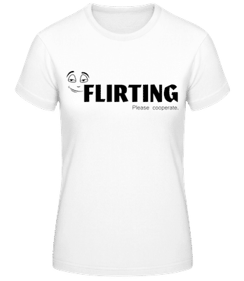 Flirting - T-shirt standard Femme - Blanc - Devant