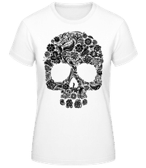 Flower Skull · Frauen Basic T-Shirt