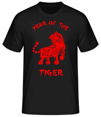 Chinese Zodiac Year Of The Tiger - T-shirt standard Homme - Noir - Devant