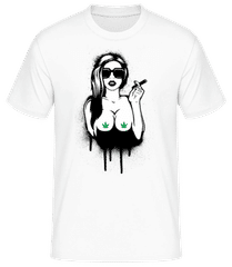 Cannabis Weed Woman · Men's Basic T-Shirt