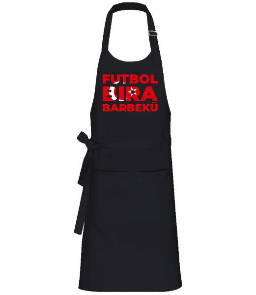 Preview: Futbol Bira Barbekü - Standard Apron - Black - Front
