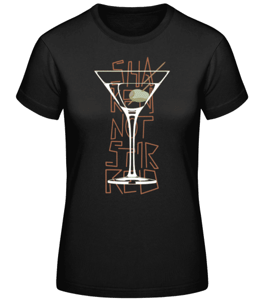 Aperçu: Shaken Not Stirred 2 - T-shirt standard Femme - Noir - Devant