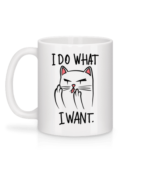 Aperçu: I Do What I Want - Mug en céramique blanc - Blanc - Derrière