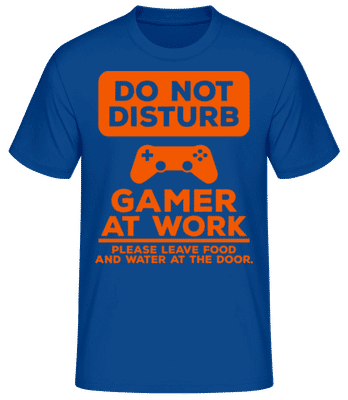 Do Not Disturb Gamer Orange - Camiseta básica para hombre - Azul real - delante