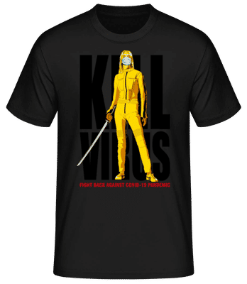 Kill Virus - Männer Basic T-Shirt - Schwarz - Vorne