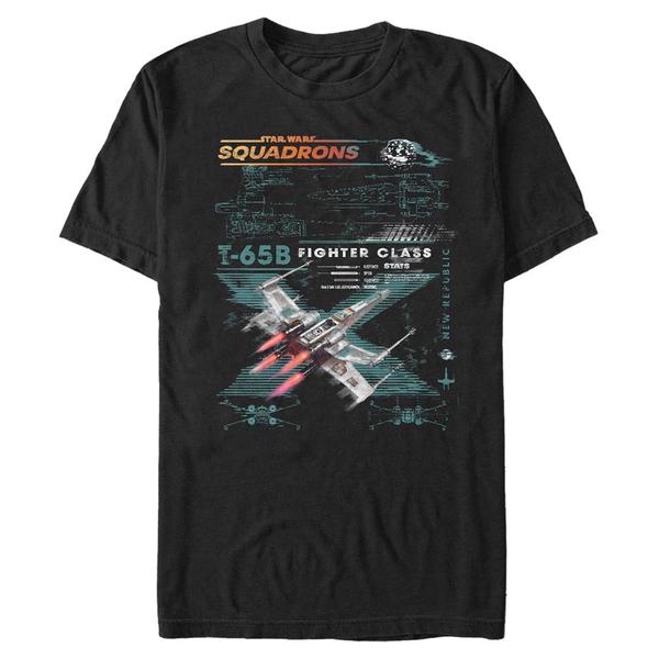 Preview: Star Wars - Squadrons - X-Wing Squad Scheme - Men's T-Shirt - Black - Front