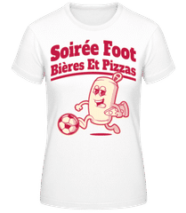Soirée Foot Bières Et Pizzas · T-shirt femme B&C