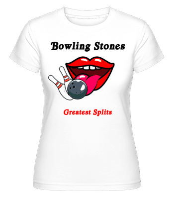 Bowling Stones -  T-shirt Shirtinator femme - Blanc - Devant