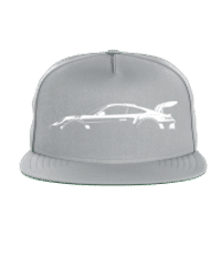 'Porsche 911 GT3 RS (992)' Silhouette - Snapback Cap - Grey - Front