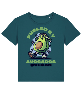 Fueled By Avocados - Dámske bio tričko Stanley Stella 2.0 - Petrolejová - Predné