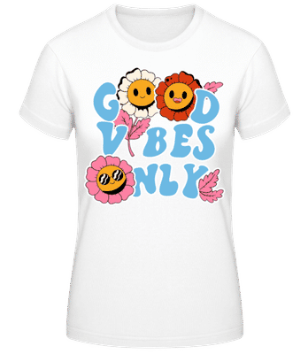 Good Vibes Only - T-shirt standard Femme - Blanc - Devant