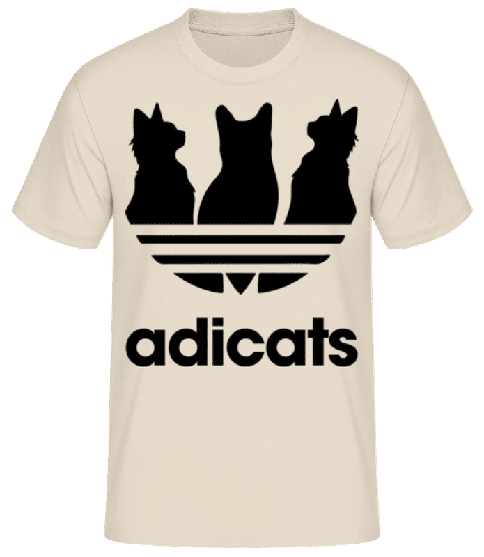Preview: Adicats Cats - Men's Basic T-Shirt - Cream - Front