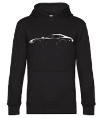 'Toyota 2000GT' Silhouette - Sweat à capuche standard homme - Noir - Devant