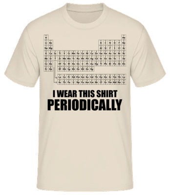 I Wear It Periodically - Men's Basic T-Shirt - Cream - Front
