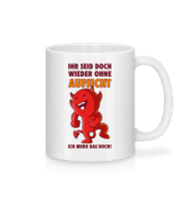 Wieder Ohne Aufsicht - Tasse - Weiß - Vorne