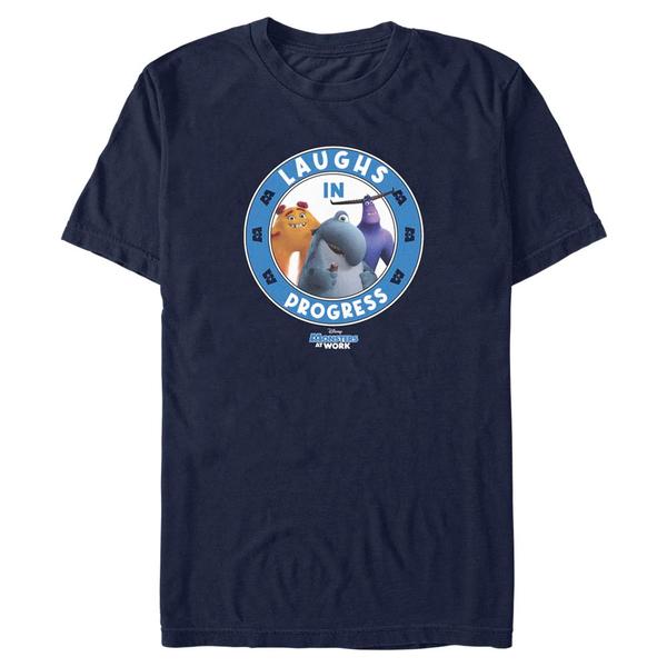 Aperçu: Pixar - Monstres - Photo de groupe Laughing Progress - Homme T-shirt - Noir - Devant