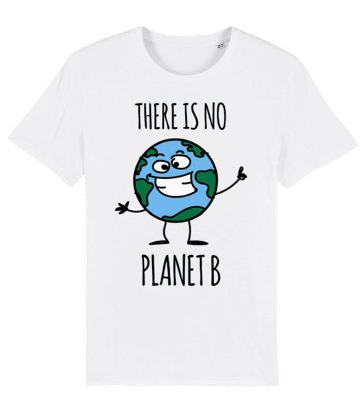 Vorschau: There Is No Planet B - Männer Bio T-Shirt Stanley Stella 2.0 - Weiß - Vorne