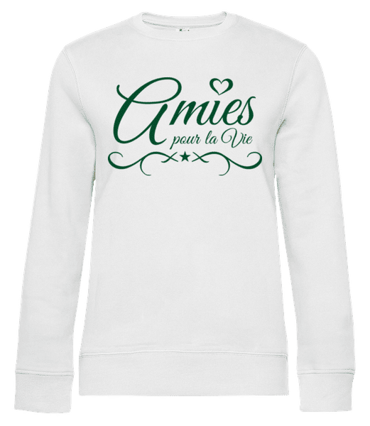 Aperçu: Amies Pour La Vie - Sweat-shirt standard pour femme - Blanc - Devant