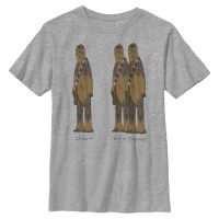 Star Wars - Chewbacca Extra Chewie - Kinder T-Shirt - Grau meliert - Vorne