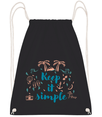 Keep It Simple - Sac à dos sport - Noir - Devant