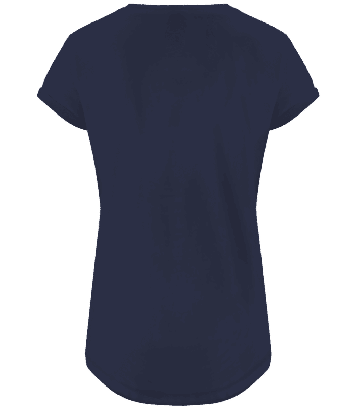 Vista previa: Earth Hour Day - Camiseta ecológica para mujer EarthPositive - Marino - detrás