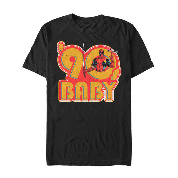 Aperçu: Marvel - Deadpool - Deadpool 90's Baby - Homme T-shirt - Noir - Devant
