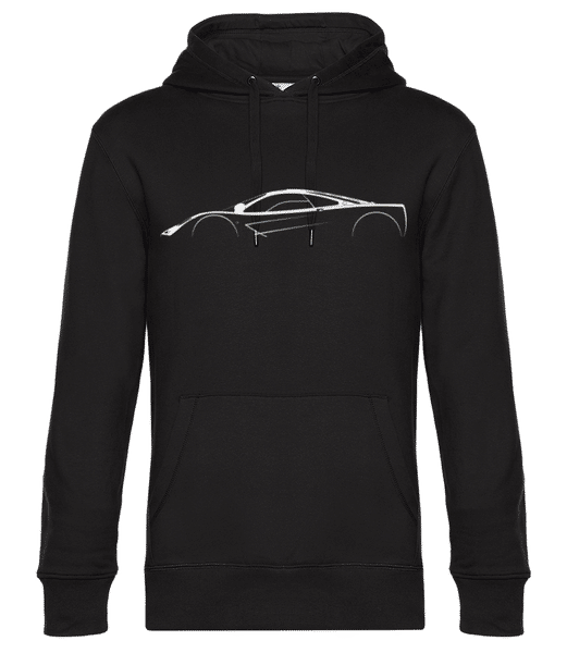 Aperçu: 'McLaren F1' Silhouette - Sweat à capuche standard homme - Noir - Devant