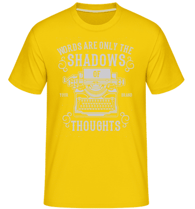 Shadows Of Thoughts -  Shirtinator Men's T-Shirt - Golden yellow - Front