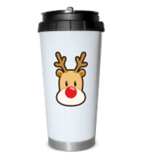 Logo du renne 1 - Gobelet isotherme - Blanc - Devant