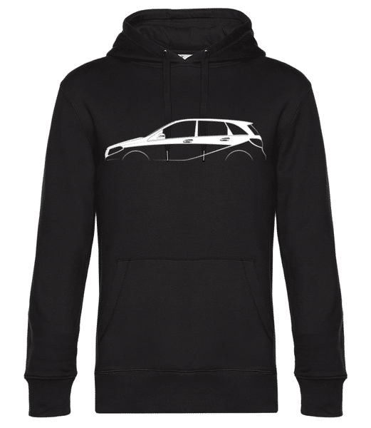 Aperçu: 'Mercedes-Benz B-Class W246' Silhouette - Sweat à capuche premium Unisexe - Noir - Devant