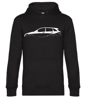 'Mercedes-Benz B-Class W246' Silhouette - Sweat à capuche premium Unisexe - Noir - Devant