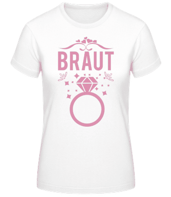 Braut Hochzeitsring - Frauen Basic T-Shirt - Weiß - Vorne