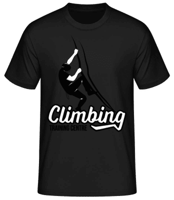 Climbing Training Centre White - Men's Basic T-Shirt - Black - Front