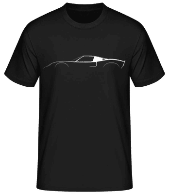 'Ford GT40' Silhouette - Men's Basic T-Shirt - Black - Front