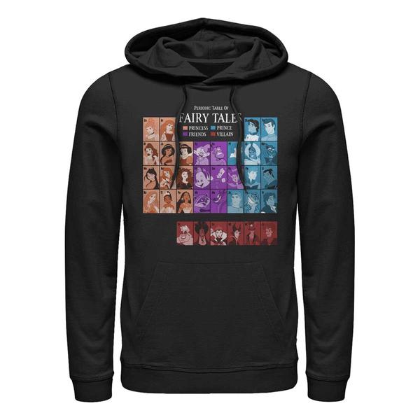 Aperçu: Marvel - Princesses Disney - Photo de groupe Princess Table - Unisex Sweat à capuche - Noir - Devant