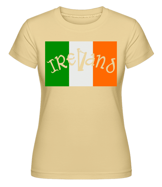 Preview: Ireland Flag -  Shirtinator Women's T-Shirt - Yellow - Front
