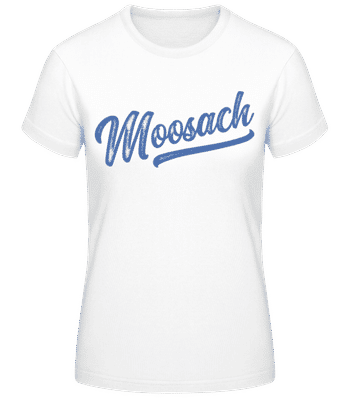Moosach Swoosh - Frauen Basic T-Shirt - Weiß - Vorne