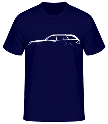 'Mercedes-Benz EQC N293' Silhouette - T-shirt standard Homme - Bleu marine - Devant