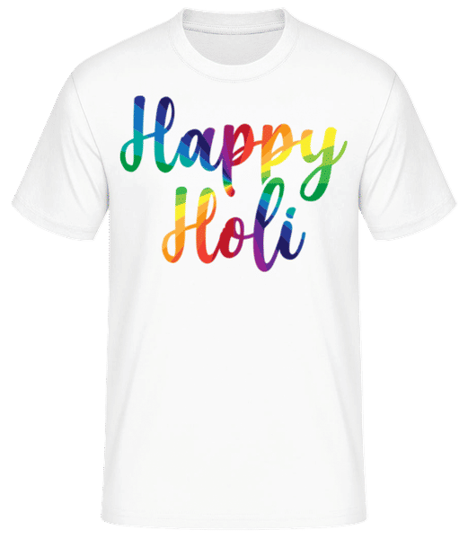 Aperçu: Happy Holi - T-shirt standard Homme - Blanc - Devant