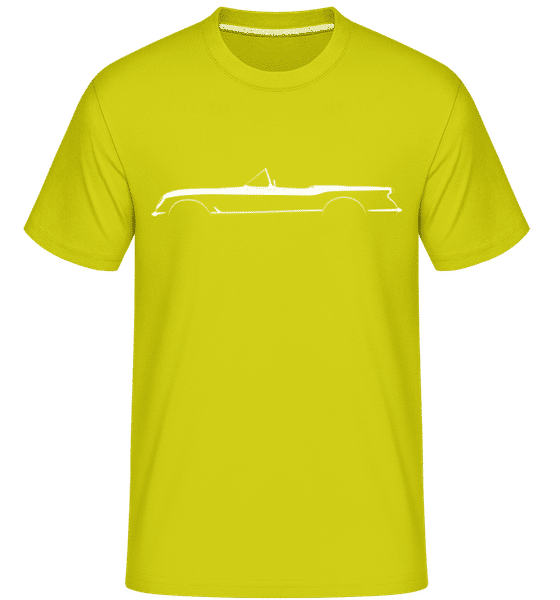 Preview: 'Chevrolet Corvette C1 1953' Silhouette - Shirtinator Men's T-Shirt - Lime - Front